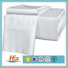 Atacado de Alta Qualidade Spa / Massagem Use 300 Contagem de Fios Flat White XL Twin Sheet